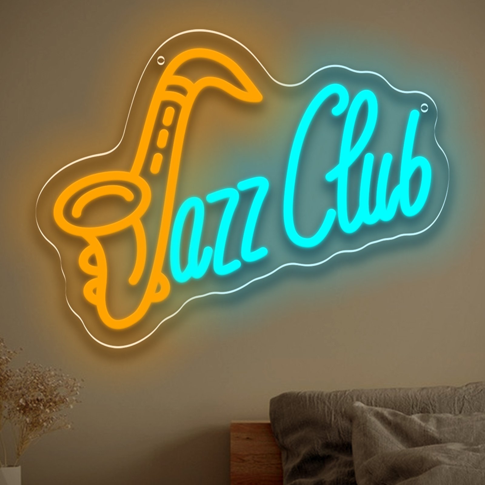 Musical Instrument Sign - Jazz Club LED Neon Sign Saxophone