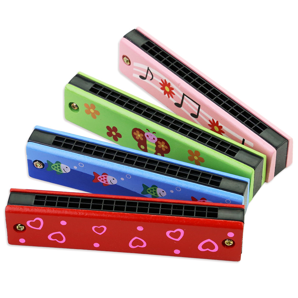 Musical Instrument You Blow Into - Children's Harmonica, Wooden Musical Instrument Toy
