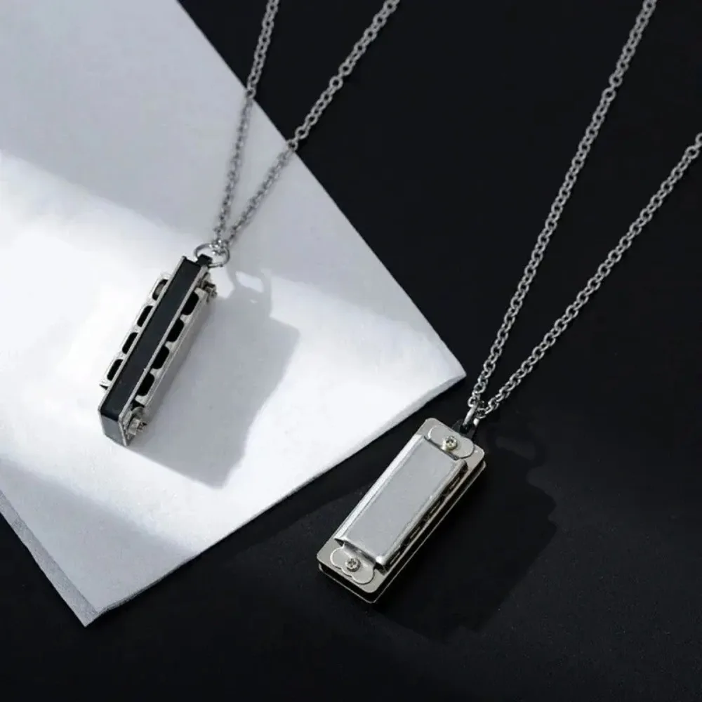 Musical Instrument You Blow Into - Mini Harmonica Necklace Men and Women