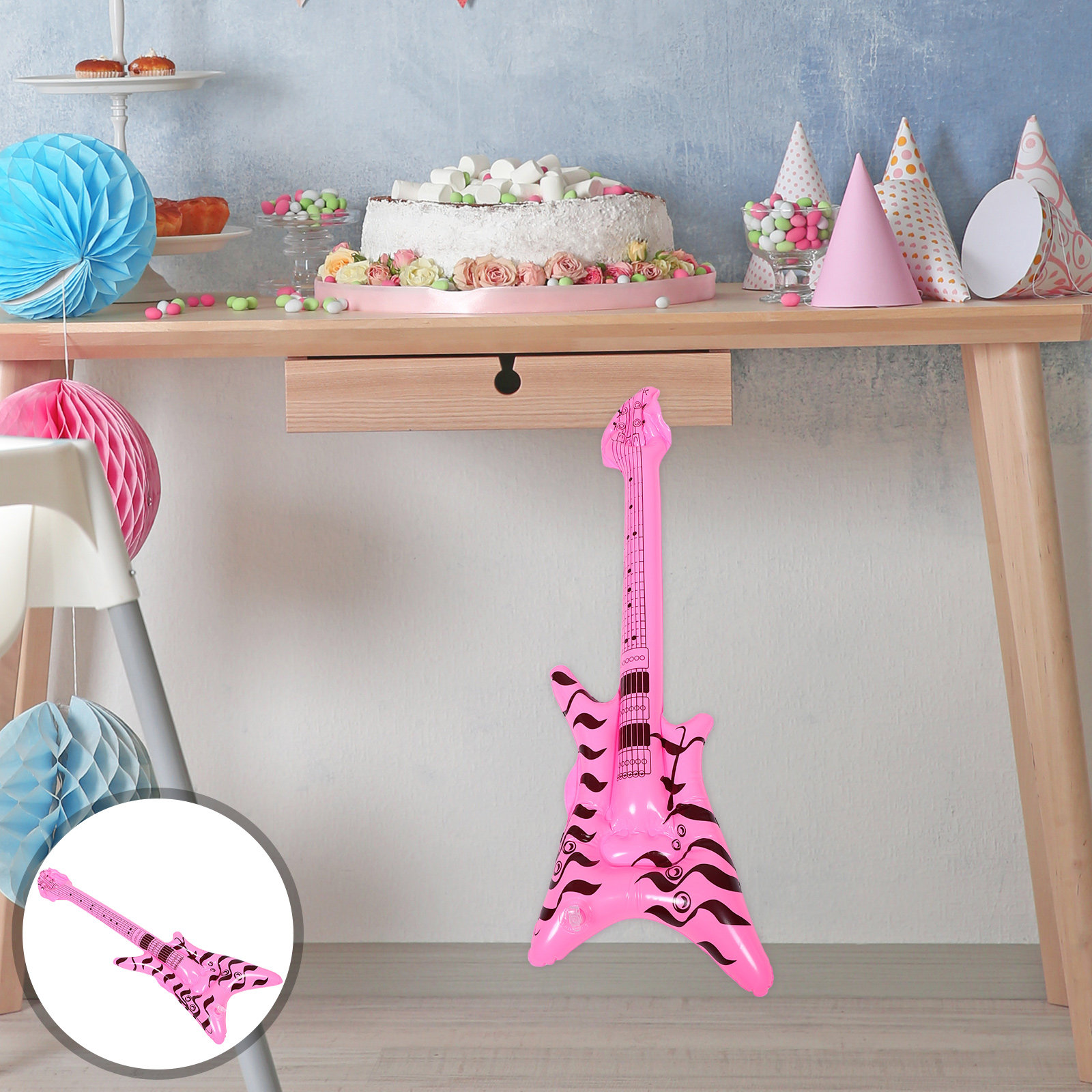 Musical Instrument You Blow Into - Inflatable Guitar Rock and Roll Party