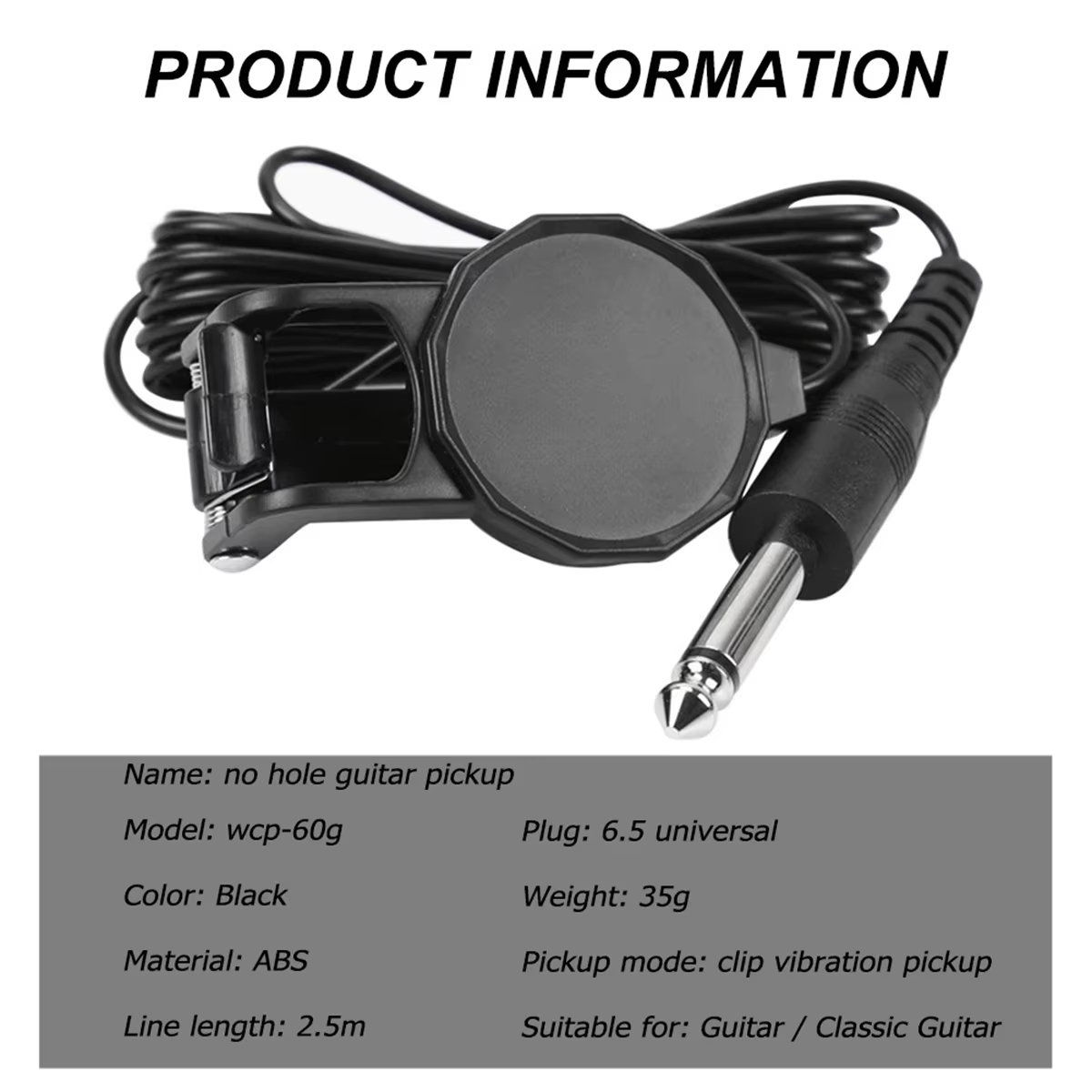 Audio Jack Clip On Pickup/2.5  - Violin Musical Instrument recension och pris