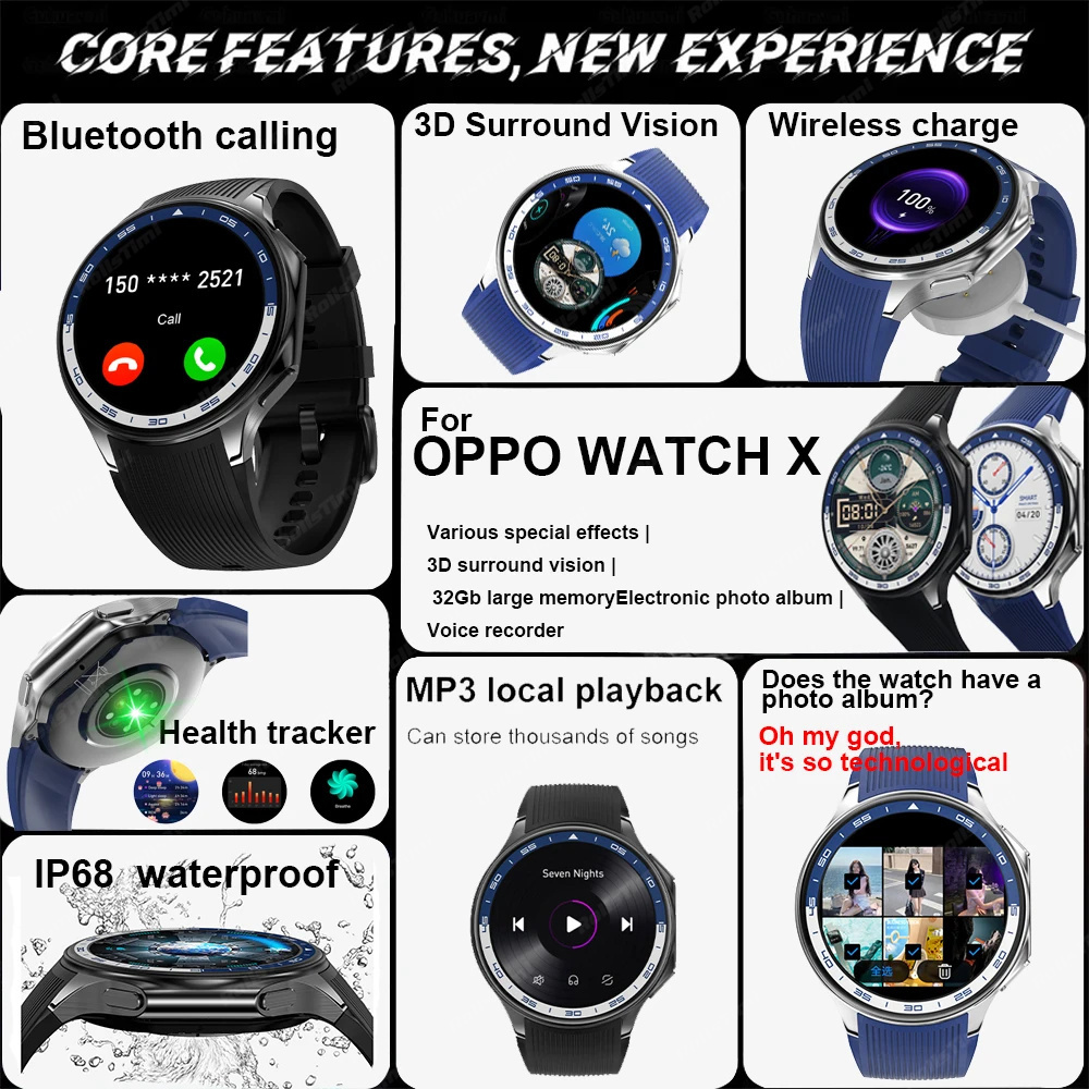 1.43 AMOLED Smart Watch 3D Sur - Musical Instrument Japanese recension och pris