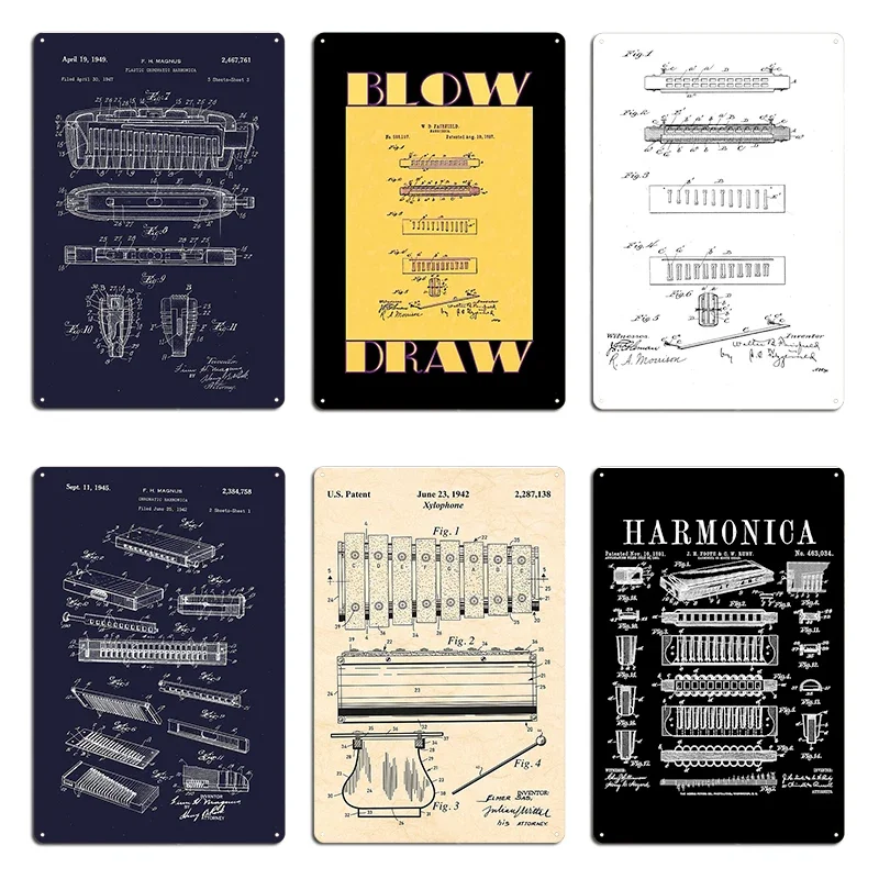 Hohner Harmonica Patent Player - Musical Instrument Sign recension och pris